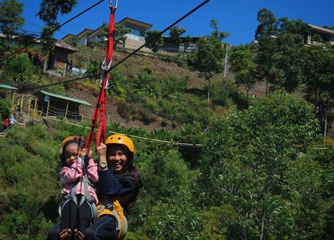 Flying Fox di Umbul Sidomukti