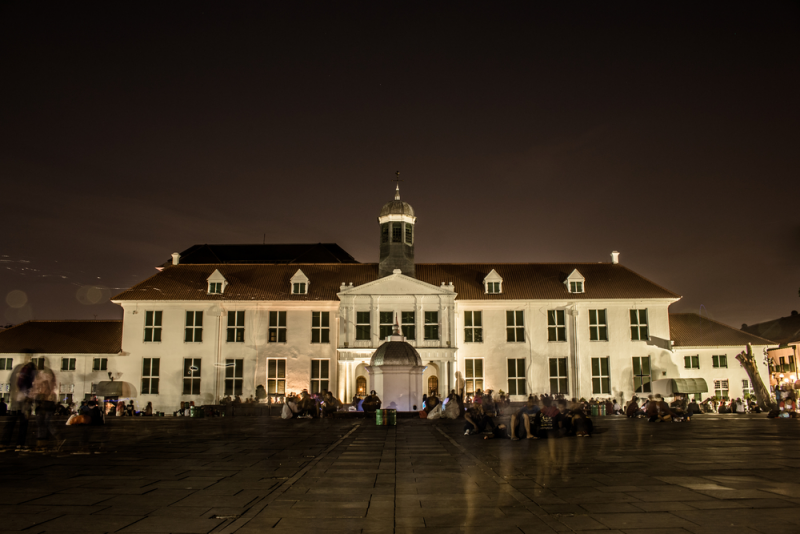 Senja hari di museum Fatahillah